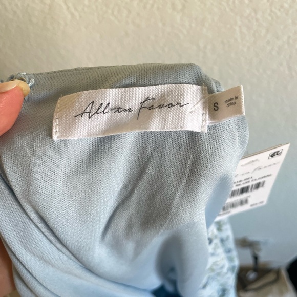 All In Favor Baby Blue Floral Dress - Picture 6 of 7